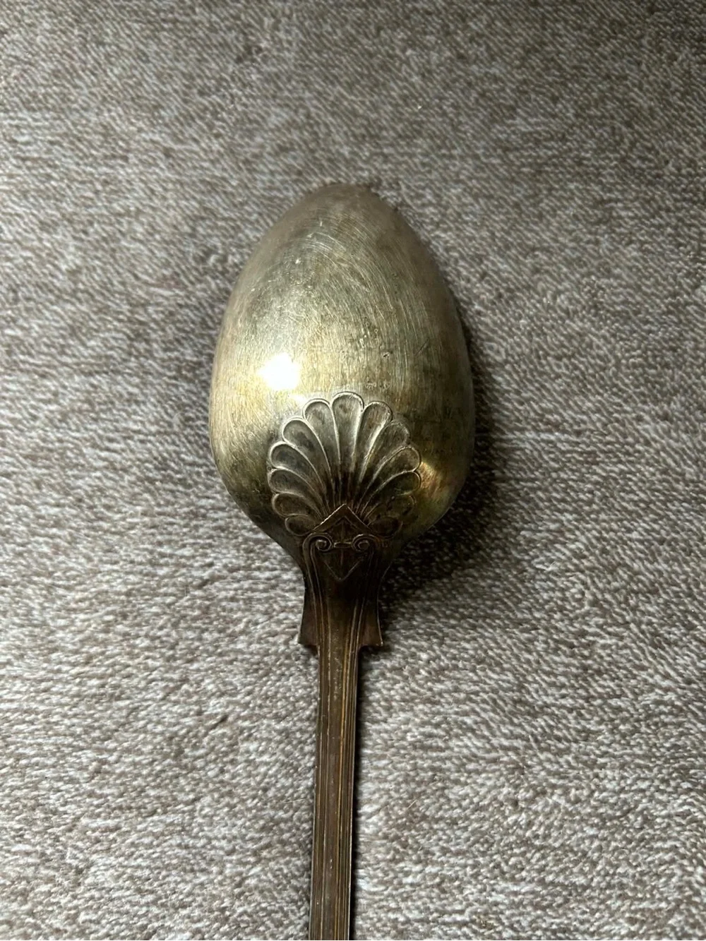 Sheffield England Silver Classic Serving Spoon Antique 13” Kings Pattern Elegant